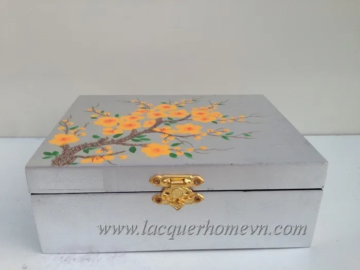 HT9116 Vietnam MDF lacquer jewelry box , high quality - direct supply from http://lacquerhomevn.com/