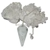 Rainbow Moonstone 12 Faceted Healing Pendulums : Top Collection Faceted Healing Pendulums