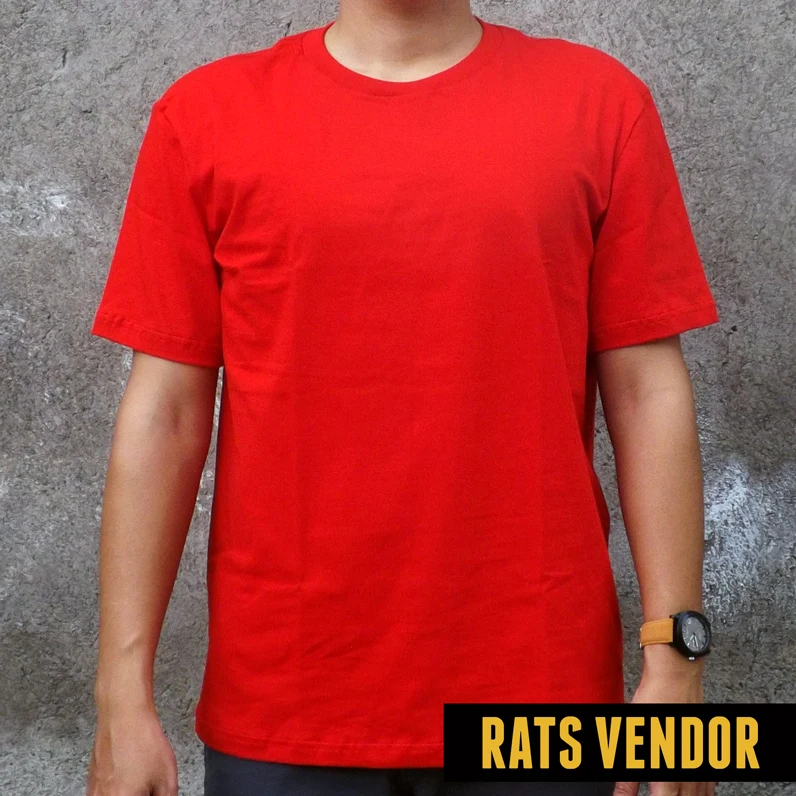 Kaos Polos Merah Maroon Depan Belakang Hd Rahman Gambar
