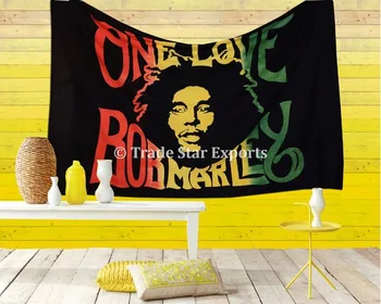 Bob Marley One Love Tapestry Indian Hippie Wall Art Ethnic Cotton