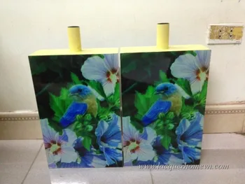 Ht6702 Bulk Paper Lacquer Decor Vases With Hand Panting Made In