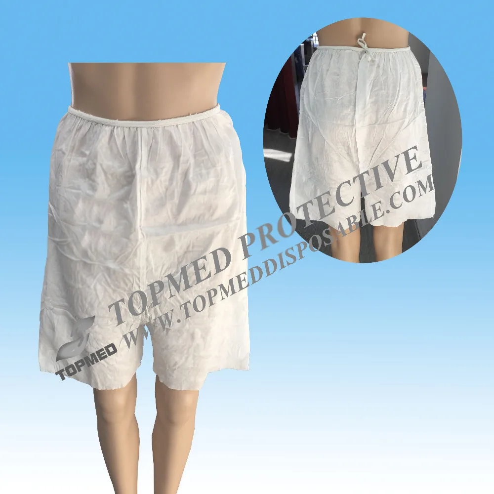 Disposable Non Woven Pants With Open Or Close Foot For Beauty Centre