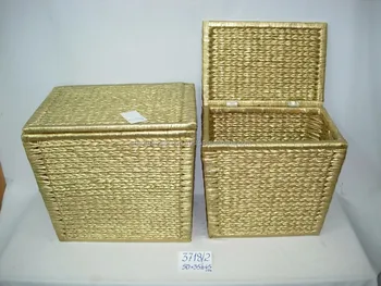 silver laundry basket