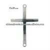 Diamond 925 sterling silver religious cross finding wholesale connectors