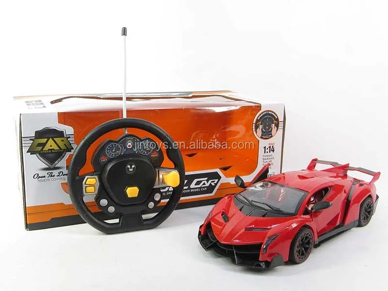 1/18 Scale Rc Open Door Sport Car Red Racing Car With Right And