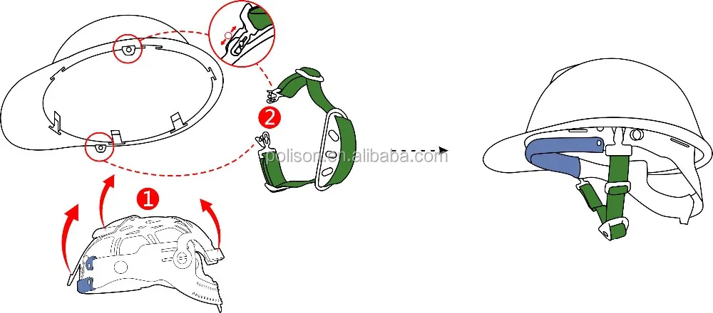 Workplace Safety Supplies HC31WH work safety helmet -1