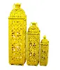 Set Of Three Moroccan Lantern, Colour Full Moroccan Lantern, Decorative Candle Lantern,