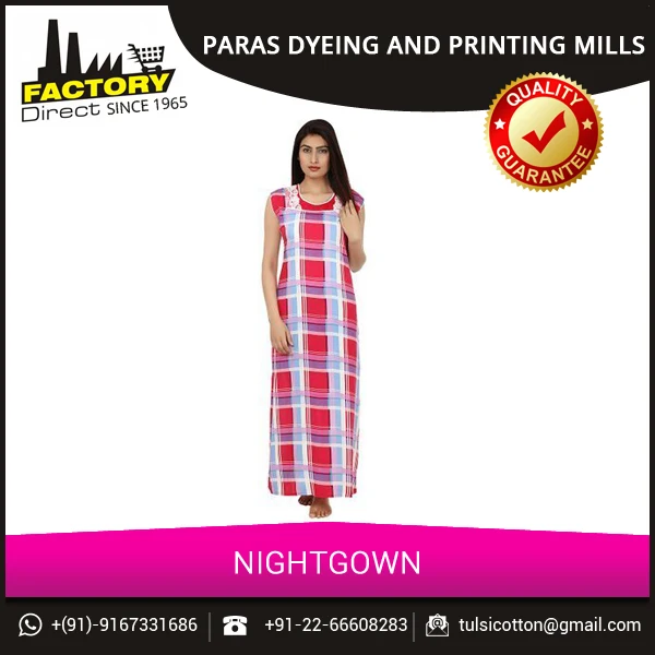 
Professional Manufacturer Customized Hot Sale Womens Nightgown 