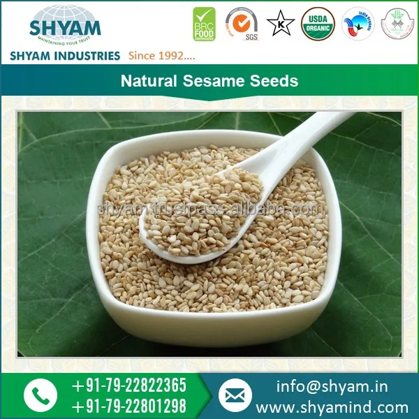 natural sesame seeds, sortex clean, purity 99.95% min