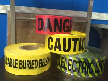 detectable warning tapes caution danger water line tapes