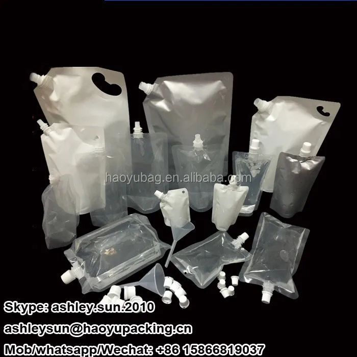 Plastic Laminating Palm Oil Doypack Packaging Pouch With Corner Spout ...