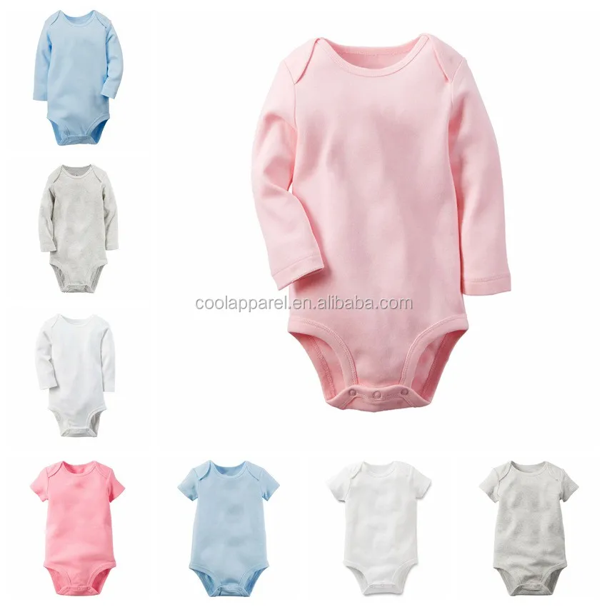 Wholesale Newborn Bodysuit 95 Cotton White Baby Romper Clothes Baby