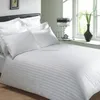 cotton satin step design 100%cotton 4pcs bed sheet set