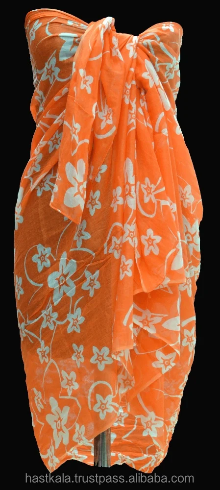 
Azo Free & Color Fast 100% Cotton Printed Sarong Pareo for Promotion / Retail / Wholesale 