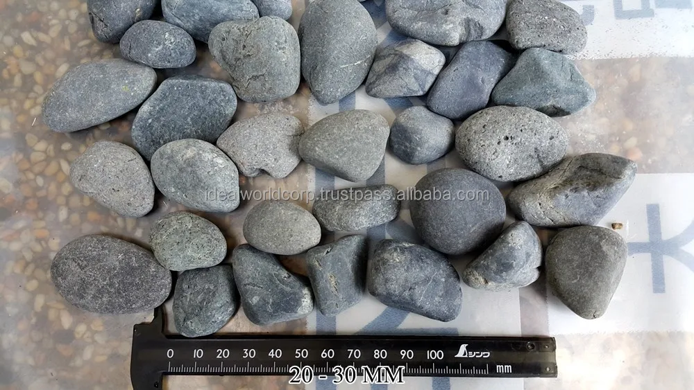 
BLACK BEACH PEBBLE COBBLE STONE 