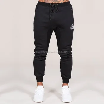 black zip pocket joggers