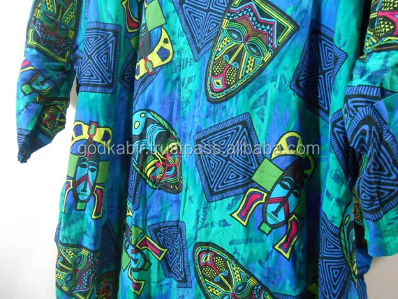 african print beach cover up