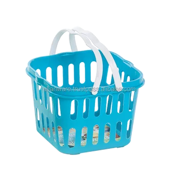Small Plastic Storage Basket With Handle E 54 Small Plastic Storage Basket With Handle E 54
