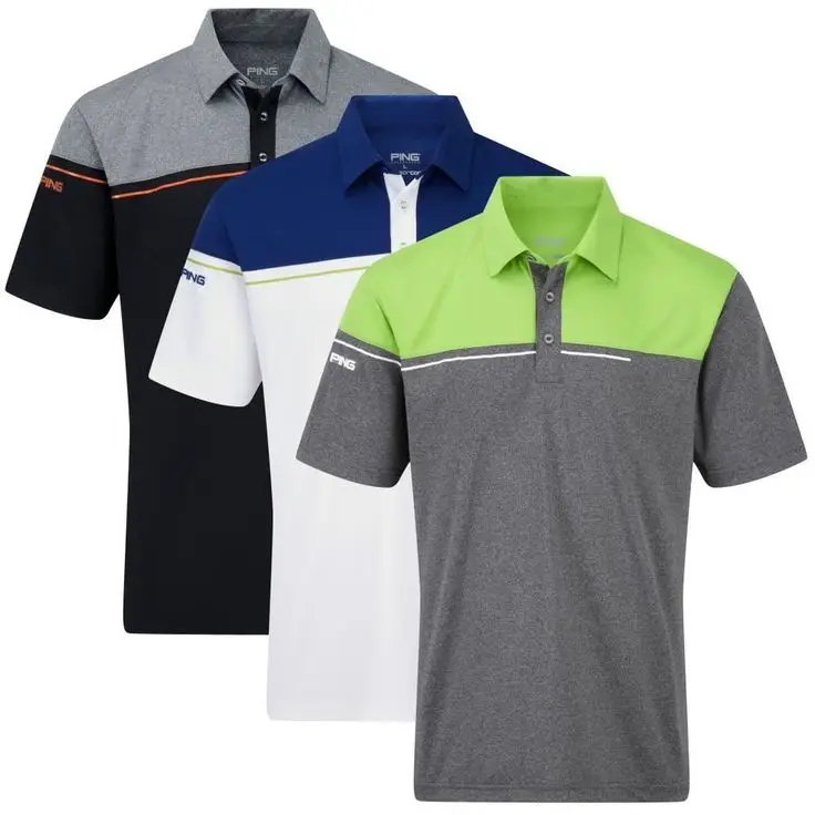 grey golf polo shirt