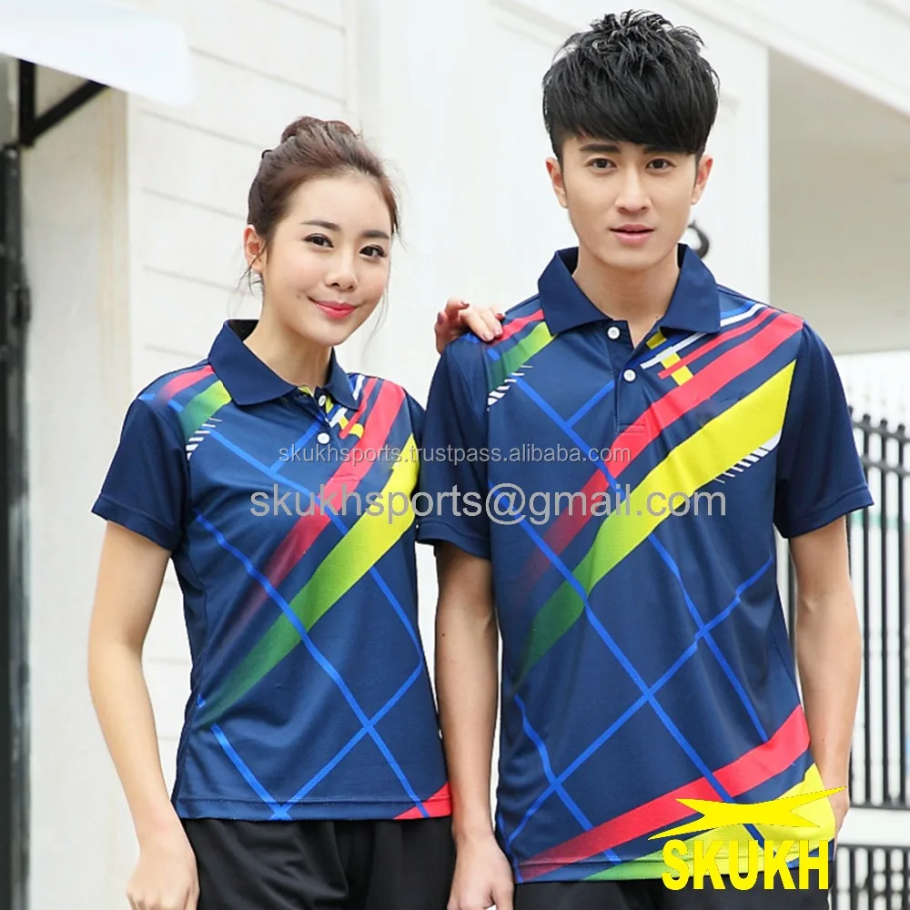 High Quality Sports Table Tennis Shirt Polo,Sublimation Custom Cheap Table Tennis Polo Shirt