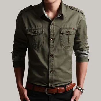 army green shirt and jeans