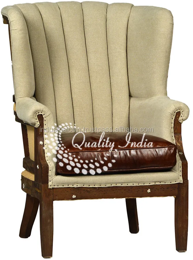 High Back Rest Leather Tufted Sofa With Arm Low Set Footrest Product On