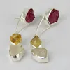 Classic Ruby_Citrine_Rose Quartz 925 Silver Jewelry Earrings, Online Silver Jewelry, 925 Silver Jewelry