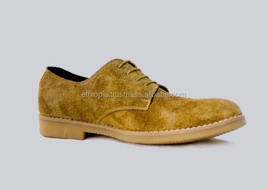 Fancy genuine leather men casual shoes with lace