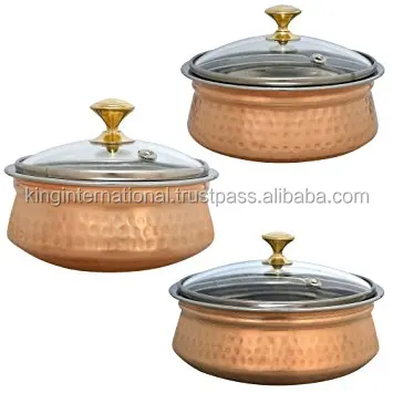 
Set of 3 Copper Plated Stainless Steel Mixing Bowls  (50031362998)