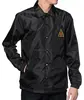 custom design coach jacket with custom patches / sublimation and screen printed or reflector printed jackets at NOKI-WEARS