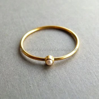 single pearl ring