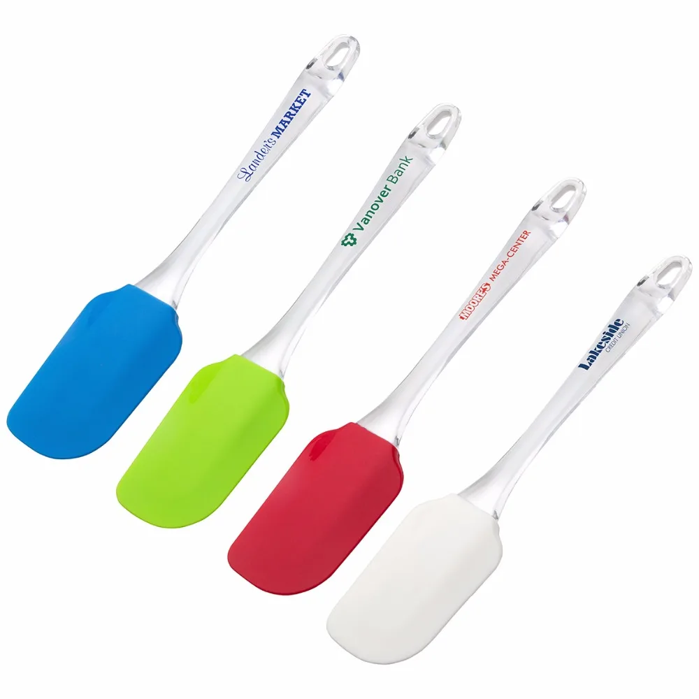 clear silicone spatula