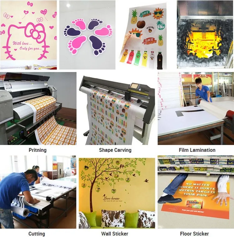 Cmyk Silk Screen Printing Permanent Uv Self Adhesive Direct Transfer