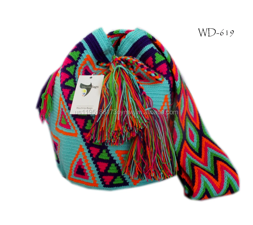 Authentic Wayuu Mochila Bag Large Pattern Colombian Indigenous Product On Alibaba