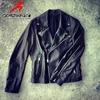 New Design Blue Casual Fancy Woman Fashion Leather Jacket Europe