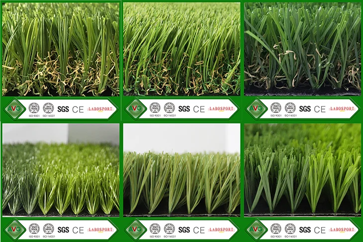 PE 60mm Garden Artificial Grass For Landscaping 3/8" Gauge 8