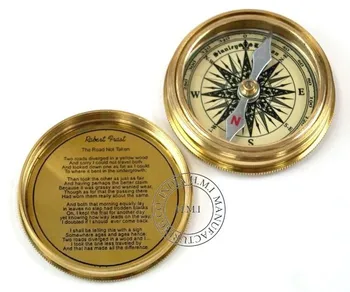 Poem Compass - Nautical Brass Poem Compass - Poem 