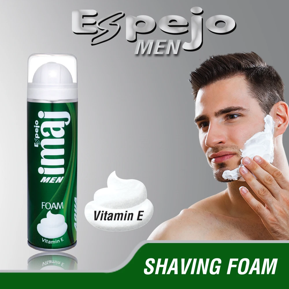 
ESPEJO shaving foam 200 ml high quality with Vitamin E and Aloe Vera 