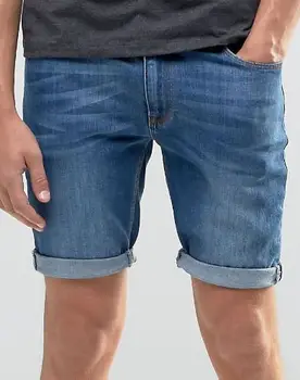 mid length jean shorts