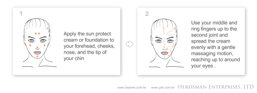 Steps-and-Use-Sun-Protect-Cream&foundation