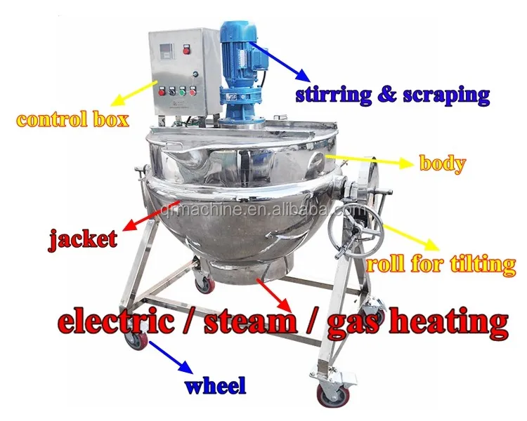 Industrial High Speed Oil Mixer With Jacketed Kettle Buy High Speed