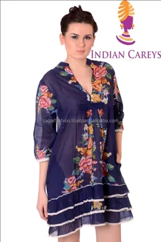 Di Stile Dellannata Di Colore Scuro Indiano Stampe Vestito Dalla Spiaggia Tunica Famoso In Francia In Australia Degli Stati Uniti Buy Occidentale