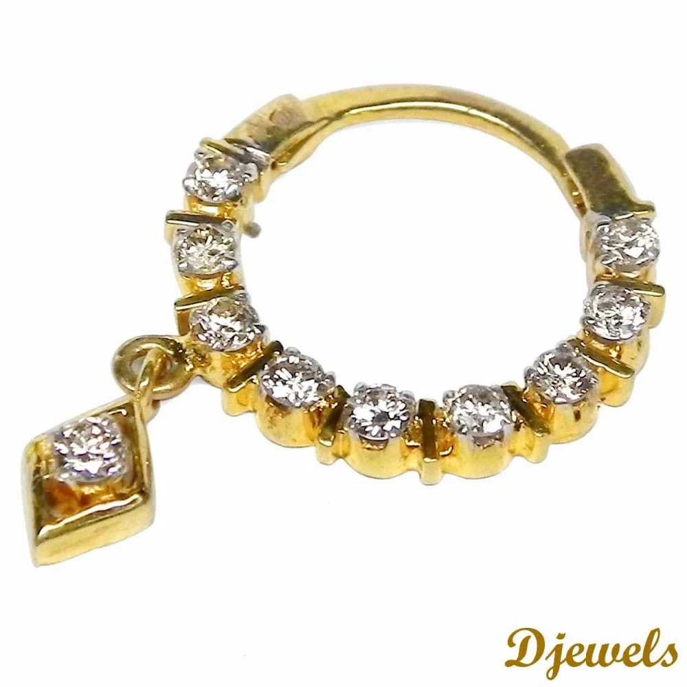 Designer Diamond Nose Pin By Djewels