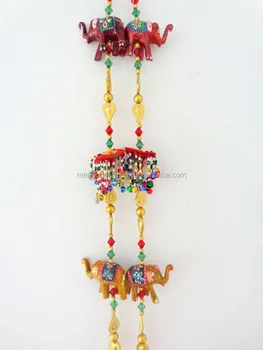 Indian Handmade Beaded Wall Hanging Gujarati Home Decor Wall Piece
