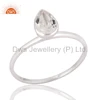 New Arrival Wedding Gift Ring Crystal Quartz And Solid White Gold Rings Manufacturer of Indian Jewelry Supplier