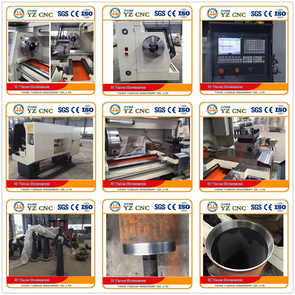 Qk1322 Pipe Cutter Lathe 6000mm With Siemens Fanuc Gsk Cnc Controller