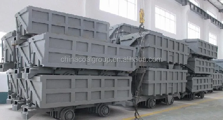 Single-side Curved Rail Dumping Mine Car