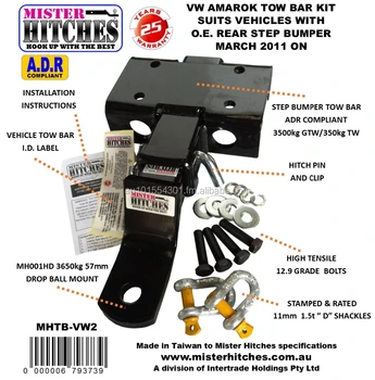 Vw Amarok Tow Bar Kit - Buy Towbar Vw Amarok Tow Bar Towing Product on