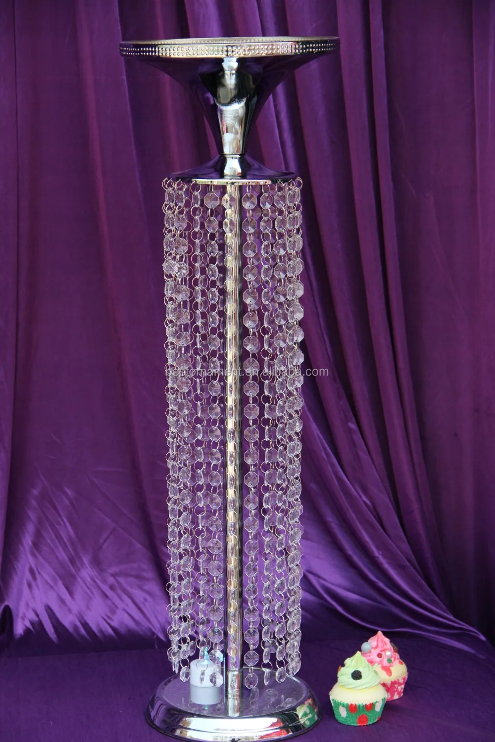 Luxury Crystal Beaded Wedding Aisle Pillar For Weddings Decor Buy
