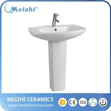 Sanitary ware wash hand ceramic bathroom free standing basins